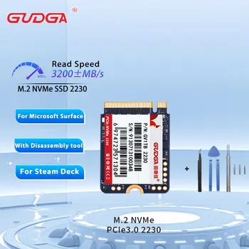 GUDGA Nvme 2230 1 ТБ 512 ГБ С Установочным инструментом PCIE3.0x4 Внутренний жесткий диск SSD M2 для ноутбука Steam Deck Microsoft Surface