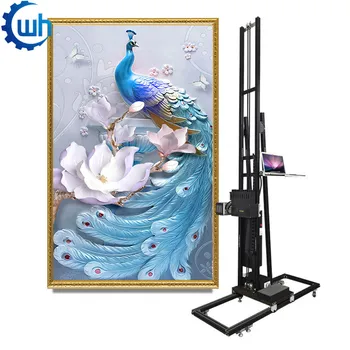 Оборудование для настенной печати CMYK + W Art Robot Technology 3D Вертикальный принтер для настенных росписей