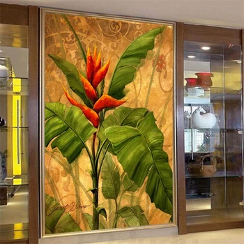 beibehang papel de parede 3D фото обои флэш-настенная живопись гостиная Юго-восточные банановые деревья клубы йоги настенная бумага