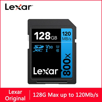 Lexar SD-Карта 256 ГБ Флэш-карта памяти 32 ГБ 64 ГБ 128 ГБ Карта SD U1 U3 4K V30 Microsd SD-Карты для Камеры Компьютера SD800X