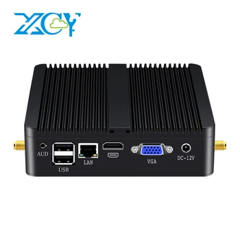 XCY Безвентиляторный Мини-ПК Intel Core i5 4200U i3 5005U Gigabit Ethernet Win 10 Linux Тонкий Клиент Настольный ПК Minipc Micro Nuc