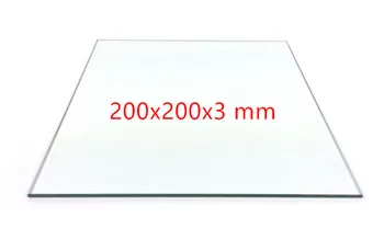 Плита из боросиликатного стекла с подогревом 200x200x3 мм, запасные части для 3D-принтера