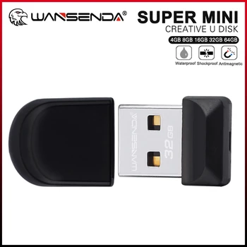 Оригинальный WANSENDA USB Флэш-Накопитель Супер Мини-Накопитель 64 ГБ 32 ГБ 16 ГБ 8 ГБ 4 ГБ Флешка Водонепроницаемый USB Memory Stick Флэш-накопитель