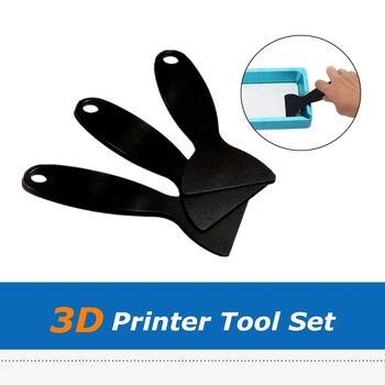 Запчасти для 3D-принтера SLA DLP, набор специальных инструментов из смолы, инструмент для удаления пластиковой лопаты, Черная лопатка-шпатель для резервуара со смолой